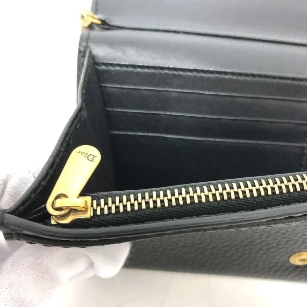 Dior Logo/Crossbody JADIOR bag chain wallet Shoulder Bag Black/GoldHardware